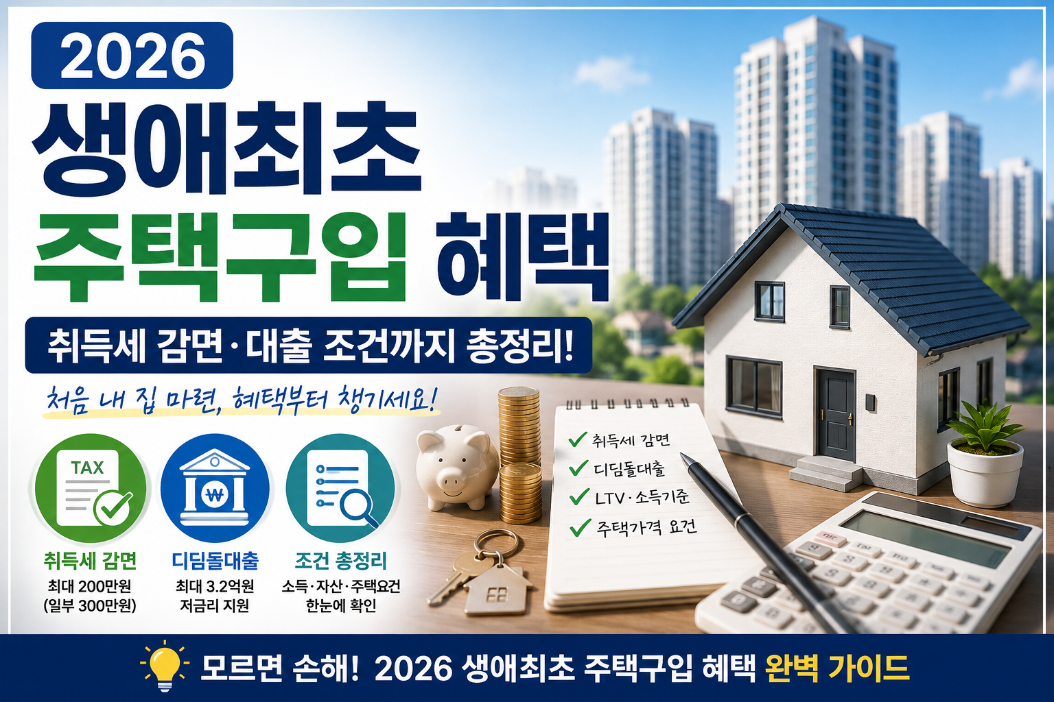 2026 생애최초 주택구입 혜택